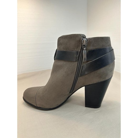 Limelight Jena Faux Suede Tan Ankle Booties, Gray. Size: 10 - Picture 6 of 16
